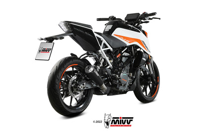 MIVV Slip-on, X-M1 Black, Standard Exhaust For KTM KTM 125/390 Duke 2021-2022