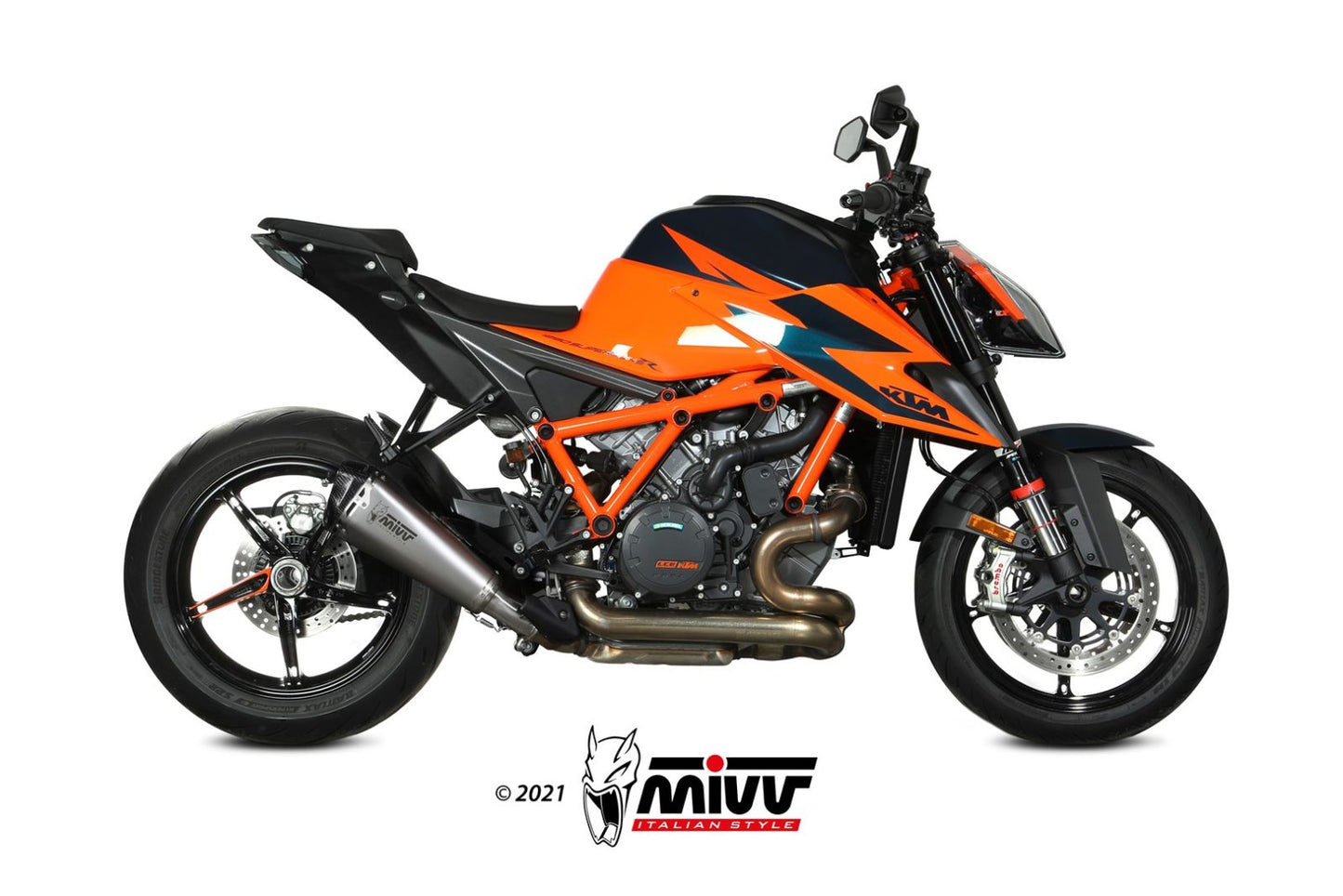 MIVV Slip-on, Delta Race Stainless Steel, Standard Exhaust For KTM 1290 Superduke 2020-2022