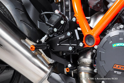 Bonamici Racing Aluminium Rearsets for the KTM 1290 Super Duke R 2021-2023