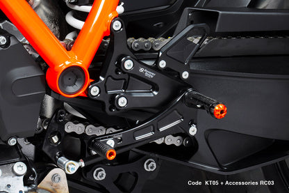 Bonamici Racing Aluminium Rearsets for the KTM 1290 Super Duke R 2021-2023