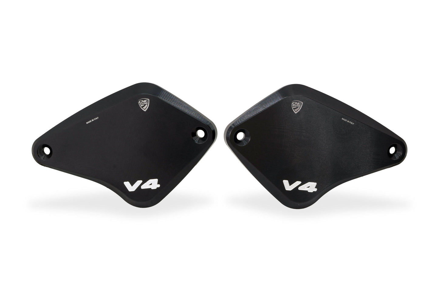 CNC Racing 'Touch Bicolor' Front Brake & Clutch Reservoir Caps for Ducati Diavel V4