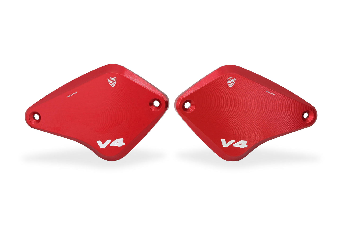 CNC Racing 'Touch Bicolor' Front Brake & Clutch Reservoir Caps for Ducati Diavel V4