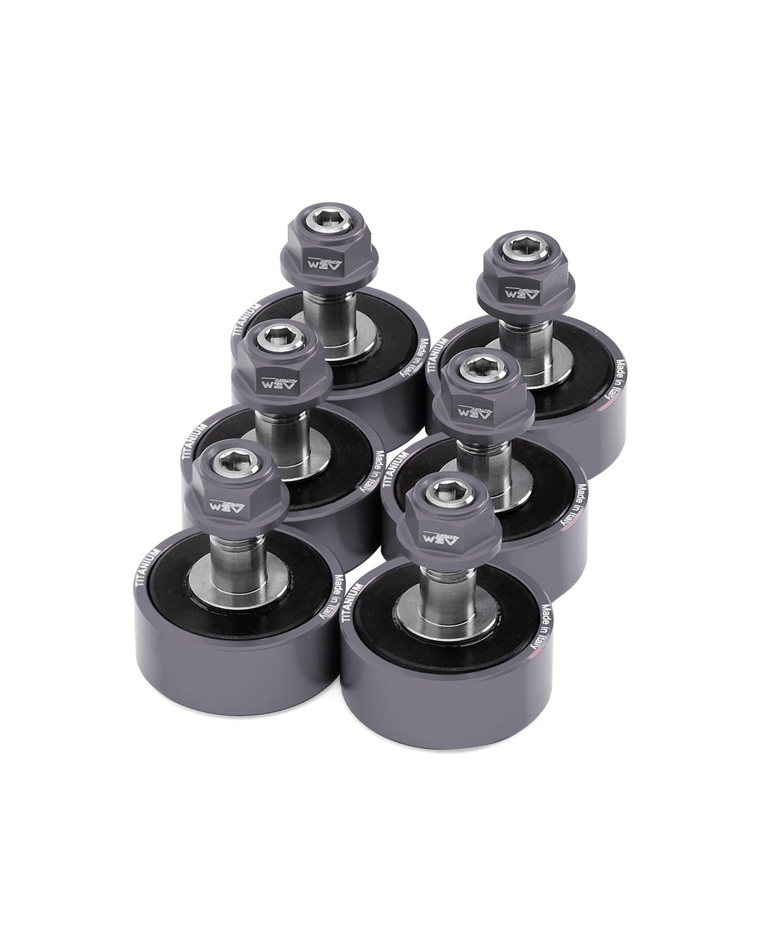AEM FACTORY - KTM TITANIUM CUSH DRIVES WITH COLOR MATCHED ALUMINUM NUTS