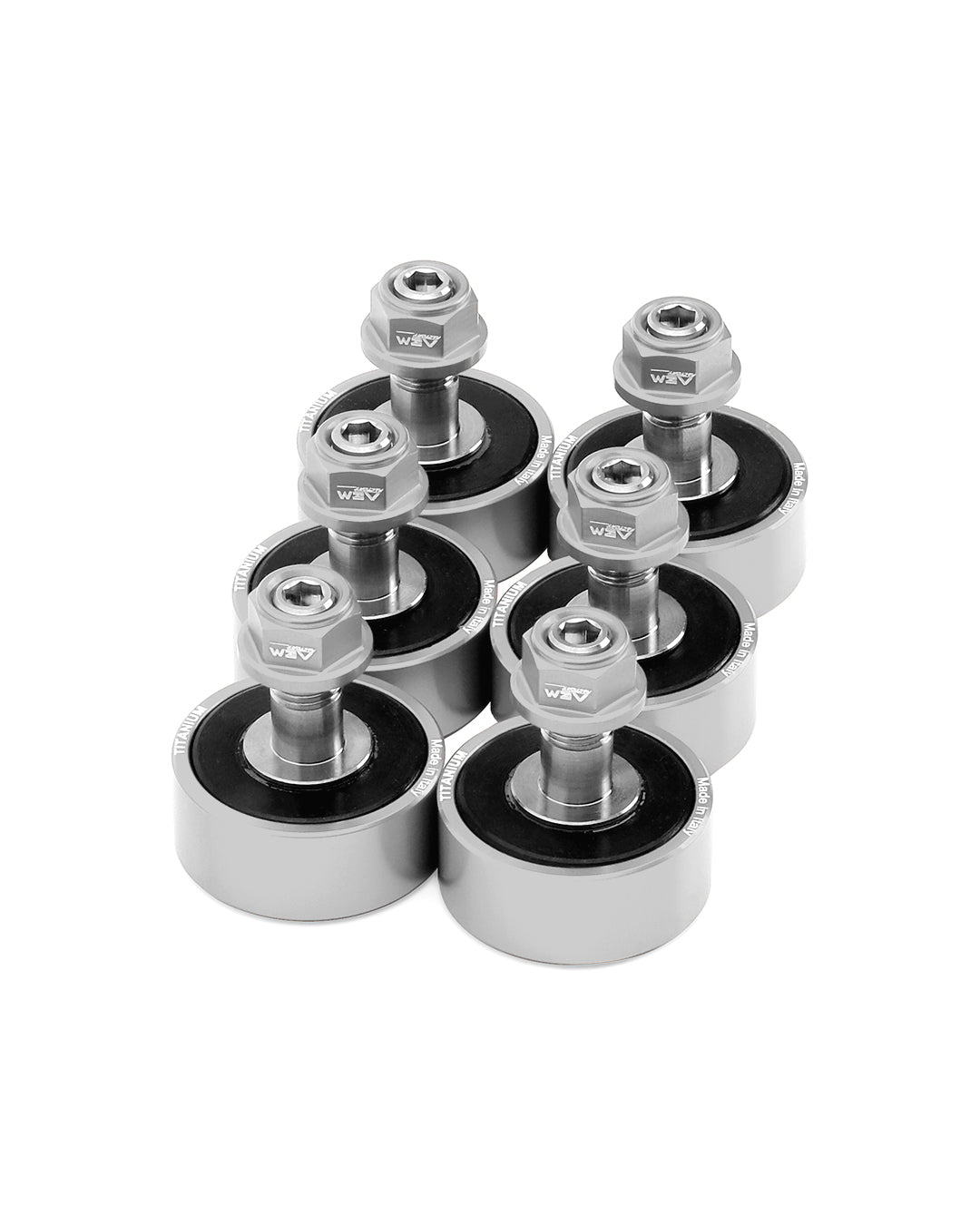 AEM FACTORY - KTM TITANIUM CUSH DRIVES WITH COLOR MATCHED ALUMINUM NUTS