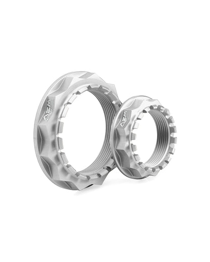 AEM FACTORY - 12 POINT ALUMINUM REAR AXLE NUTS FOR KTM 1290 / 1390 SUPER DUKE