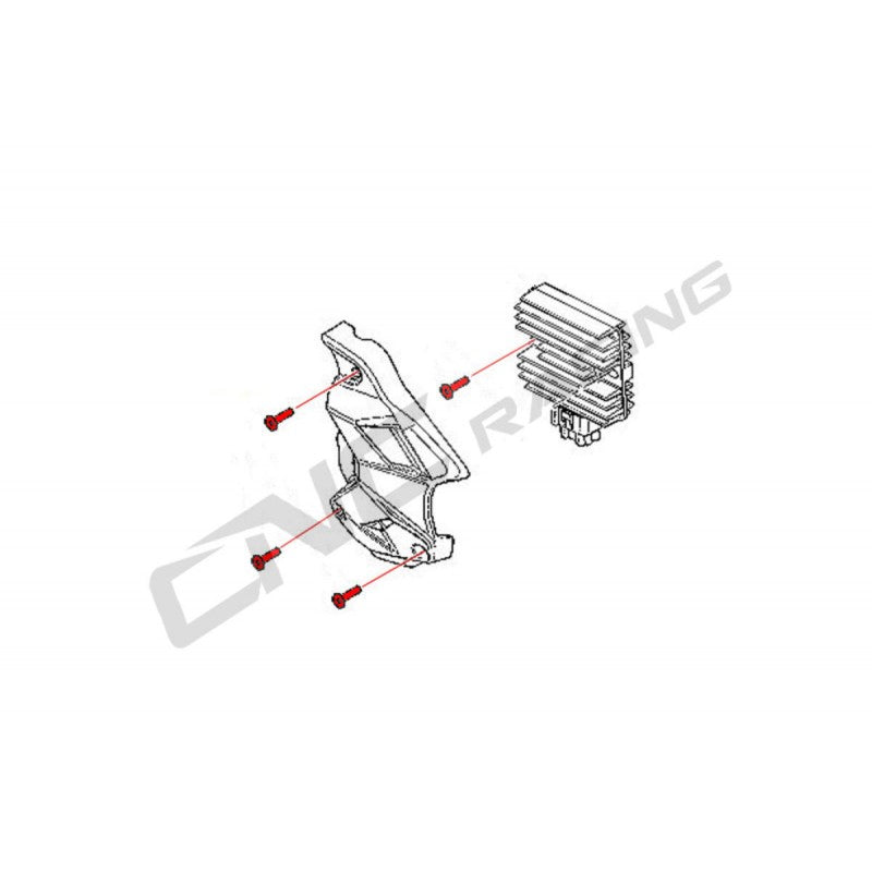 CNC Racing Voltage Regulator Cover Bolt kit for MV Agusta Brutale 800 / Dragster