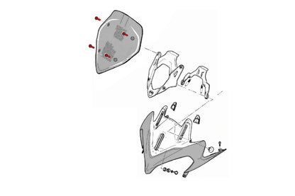 CNC Racing Ducati Multistrada 1200 / 1200 S / Sport / Touring (13-14) Bolt Kit for Carbon Windshield