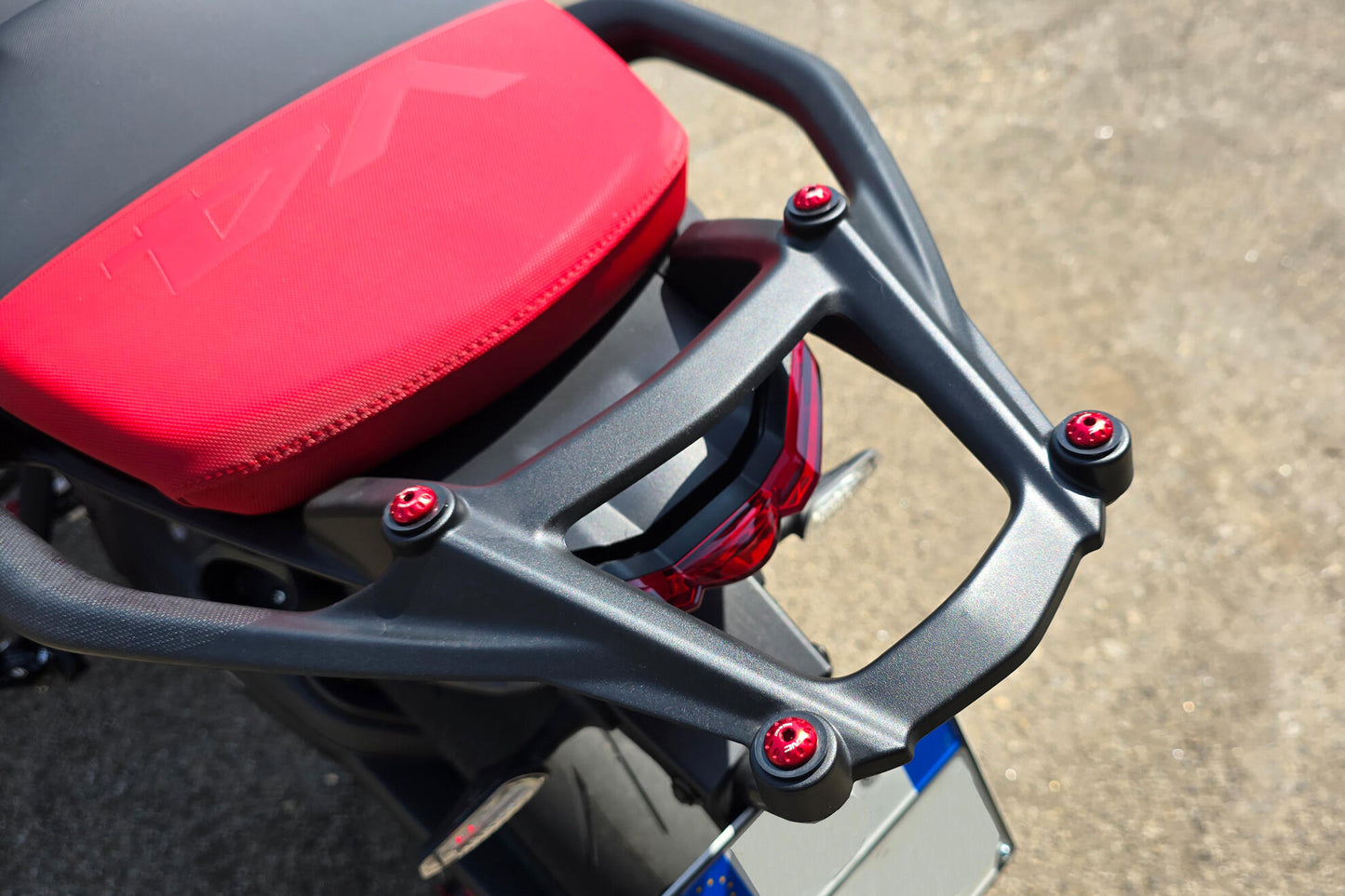 CNC Racing Rear Handle (Luggage Rack Delete) Screw Kit for the Ducati Multistrada V4