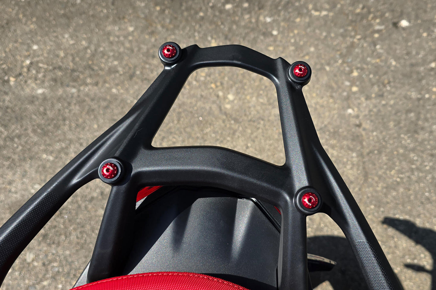 CNC Racing Rear Handle (Luggage Rack Delete) Screw Kit for the Ducati Multistrada V4