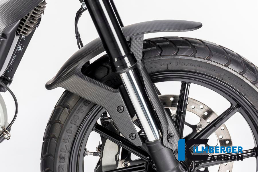 Ilmberger Carbon Front Mudguard for the Ducati Scrambler Icon '14-25