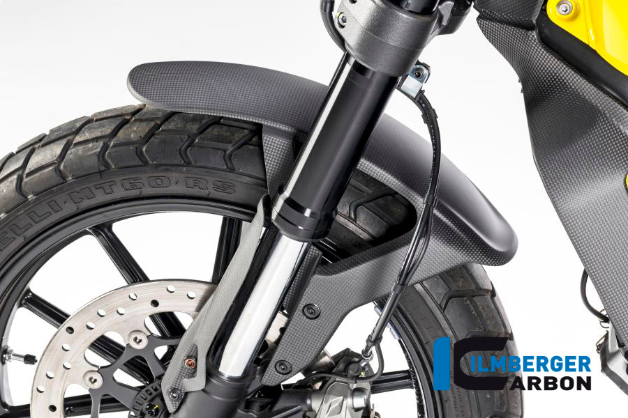 Ilmberger Carbon Front Mudguard for the Ducati Scrambler Icon '14-25