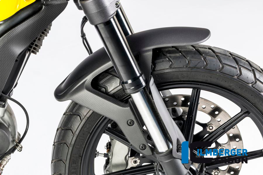 Ilmberger Carbon Front Mudguard for the Ducati Scrambler Icon '14-25