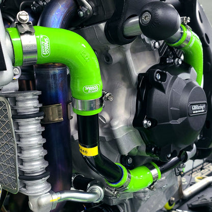 SamcoSport 5 Piece OEM Design Full Silicone Coolant Hose Set For Kawasaki ZX-10R / ZX-10RR (2021+)