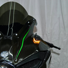 New Rage Cycles (NRC) Mirror Block off Front Turn signals for the Kawasaki H2 / H2 SX (2015+)