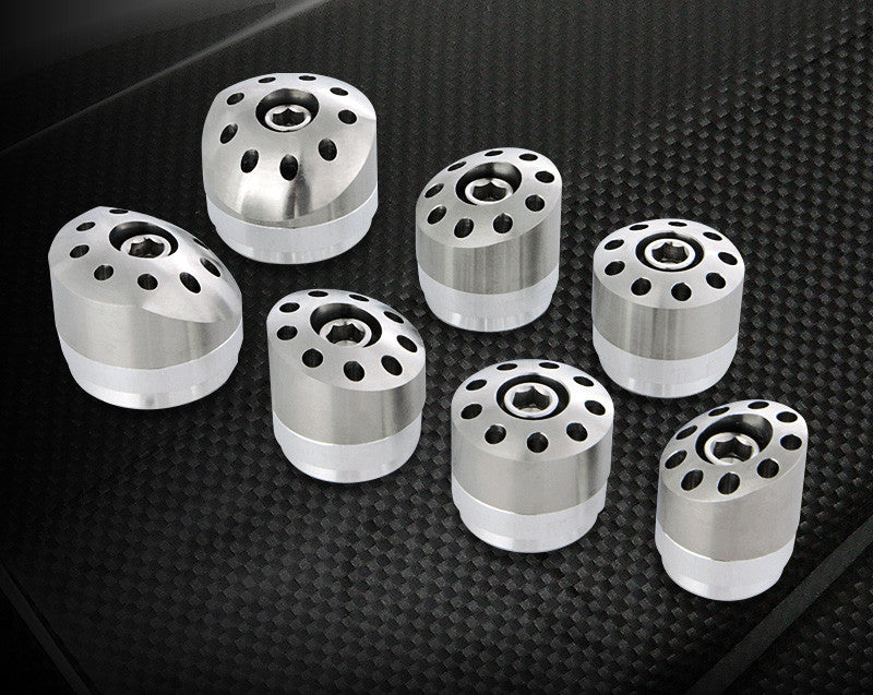 Motocorse Billet Titanium or Aluminum Frame Plugs for the Ducati 1198/1098/848