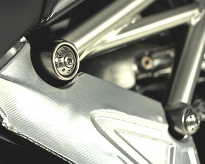 Motocorse Aluminum or Titanium Frame plugs for the Ducati Diavel