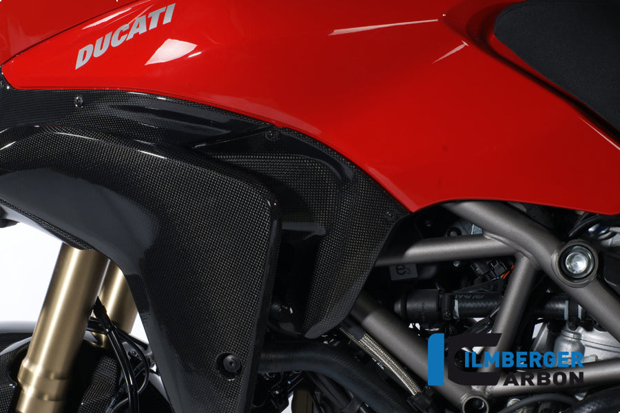 Ilmberger Carbon Wind Flap on Tanksidecover, Left for the Ducati Multistrada 1200 '10-12