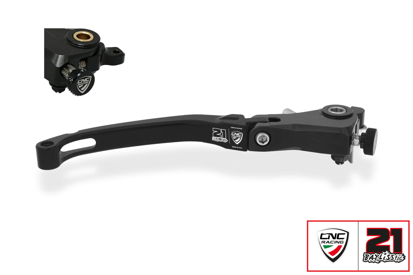 CNC Racing TROY BAYLISS LIMITED EDITION Billet RACE Folding Adjustable Brake Lever for Ducati / MV Agusta F4 RR/RC - 190mm