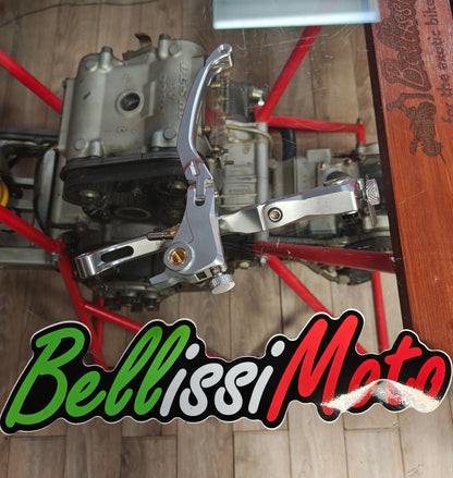 CNC Racing Limited Edition SILVER RACE Folding Adjustable Brake and Clutch Lever Set for Ducati, and MV Agusta F4 RR/RC - 190mm