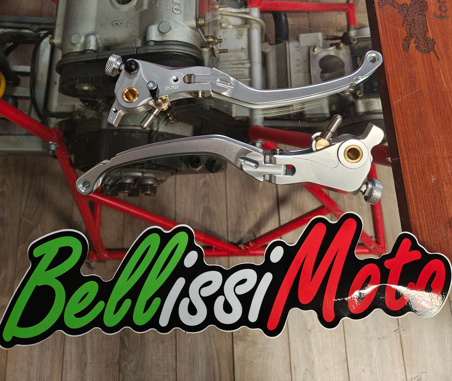 CNC Racing Limited Edition SILVER RACE Folding Adjustable Brake and Clutch Lever Set for Ducati, and MV Agusta F4 RR/RC - 190mm