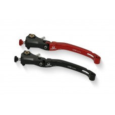 CNC Racing PRAMAC RACING LIMITED EDITION Billet RACE Folding Adjustable Clutch Lever for Aprilia, Ducati, and MV Agusta F4 RR/RC - 190mm