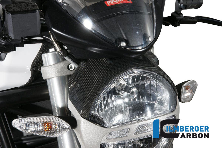 Ilmberger Carbon Headlight Cover for the Ducati Monster 796 '10-25, Monster 696/1100/1100S/EVO '08-14
