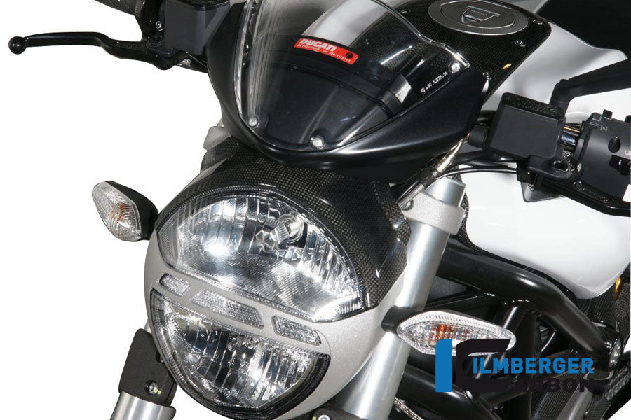Ilmberger Carbon Headlight Cover for the Ducati Monster 796 '10-25, Monster 696/1100/1100S/EVO '08-14