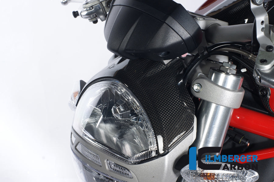 Ilmberger Carbon Headlight Cover for the Ducati Monster 796 '10-25, Monster 696/1100/1100S/EVO '08-14