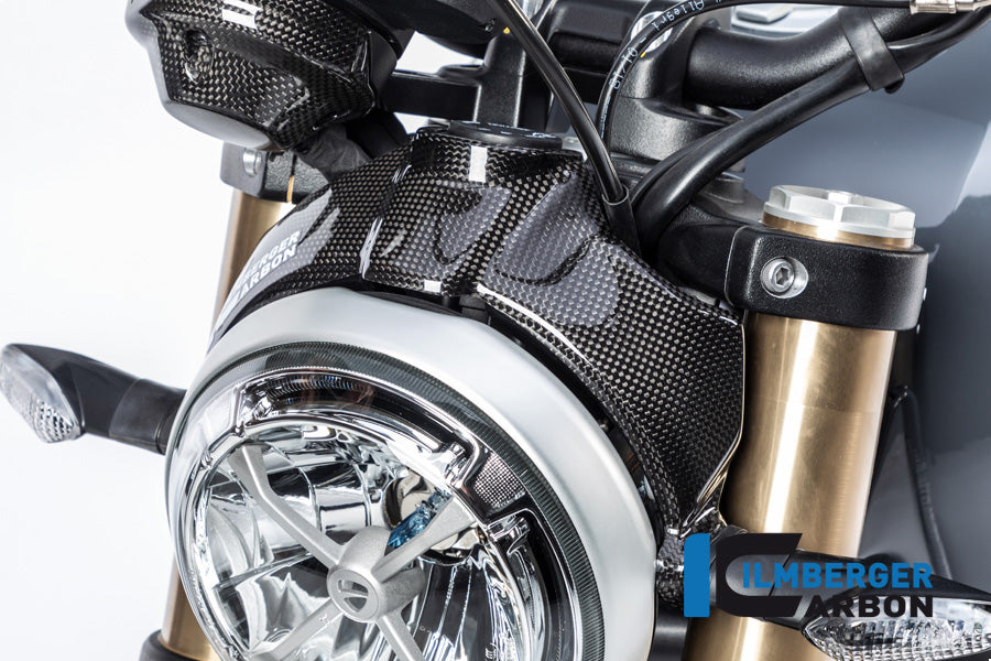 Ilmberger Carbon Headlightcover Surface for the Ducati Scrambler 1100 '17