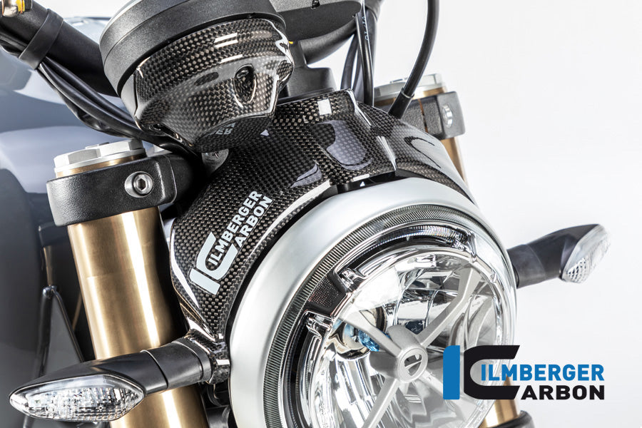 Ilmberger Carbon Headlightcover Surface for the Ducati Scrambler 1100 '17