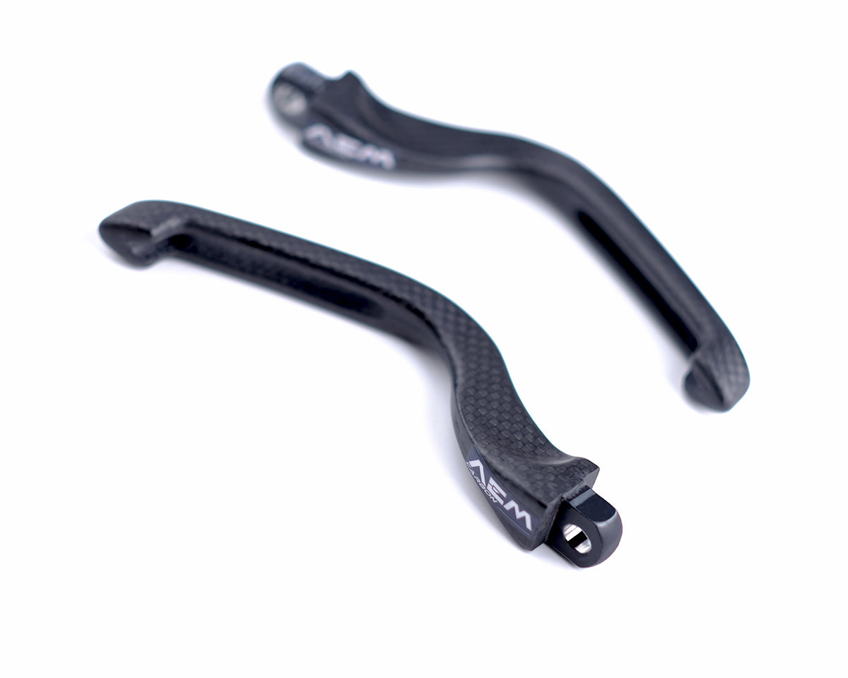 AEM FACTORY - BREMBO RCS BRAKE AND CLUTCH MASTER CYLINDER CARBON FIBER LEVER ENDS