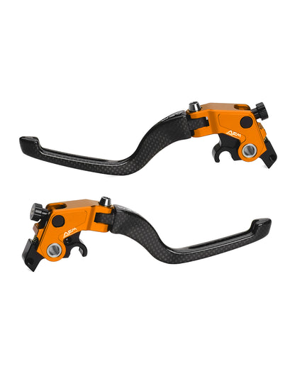 AEM FACTORY - CARBON FIBER BRAKE LEVER FOR DUCATI WITH SELF PURGING RADIAL MASTER