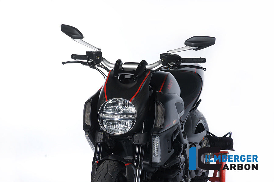 Ilmberger Carbon Headlight Cover Carbon for the Ducati Diavel 2011 - 2014