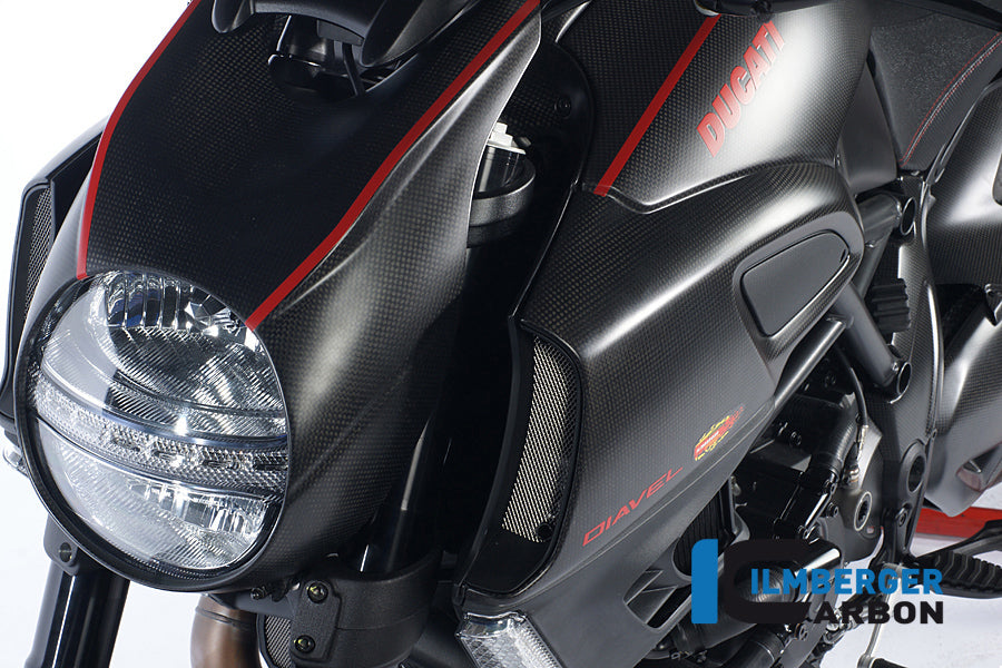 Ilmberger Carbon Headlight Cover Carbon for the Ducati Diavel 2011 - 2014