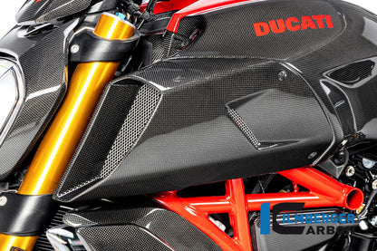 Ilmberger Carbon Airtube Cover, Left side for the Ducati Diavel 1260 2019