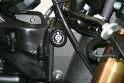 R&G Racing Lockstop Savers (cannot use manufacturer's steering lock with this product!) for Kawasaki ZX-10R '04-'10, ZX636 '03-'22