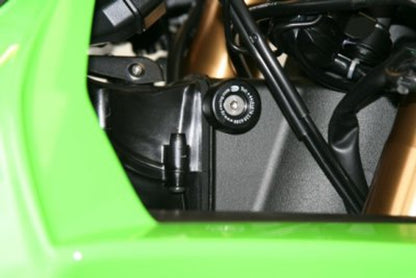 R&G Racing Lockstop Savers (cannot use manufacturer's steering lock with this product!) for Kawasaki ZX-10R '04-'10, ZX636 '03-'22