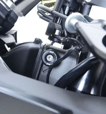 R&G Racing Lockstop Savers (cannot use manufacturer's steering lock with this product!) for Kawasaki ZX-10R '16-'22, ZX-10RR '21-'22