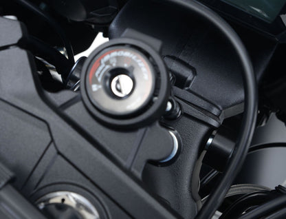 R&G Racing Lockstop Savers (cannot use manufacturer's steering lock with this product!) for Kawasaki ZX-10R '16-'22, ZX-10RR '21-'22