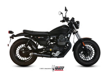 MIVV 2 Slip-on, Ghibli Black, Standard Exhaust For Moto Guzzi V9 Bobber/ Roamer 2016-2022