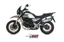 MIVV Slip-on, Oval Titan, Standard Exhaust For Moto Guzzi V85 TT 2019-2022