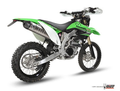 MIVV Full System 1x1, Oval Stainless Steel, Standard Exhaust For Kawasaki KX 450 F 2009-2012
