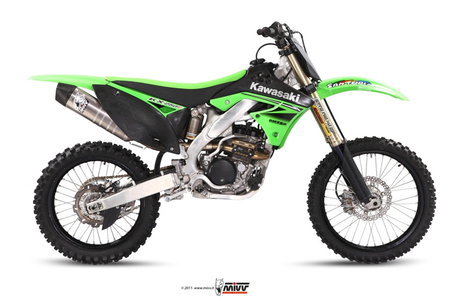 MIVV Full System 1x1, Oval Stainless Steel, Standard Exhaust For Kawasaki KX 250 F 2009-2020