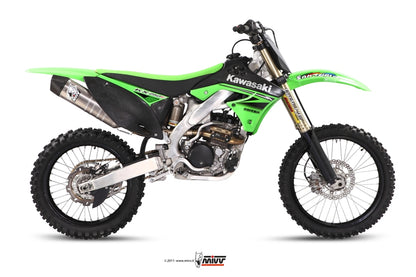 MIVV Full System 1x1, Oval Stainless Steel, Standard Exhaust For Kawasaki KX 250 F 2009-2020
