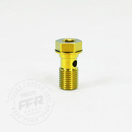Proti M10 Universal Single Banjo Bolt M10L19-OT02- Dual Drive - 19mm long, 1.0 Pitch