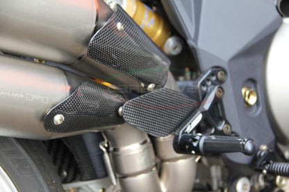 CARBONVANI - MV AGUSTA BRUTALE CARBON FIBER LOWER AND UPPER EXHAUST GUARD (2006-09)