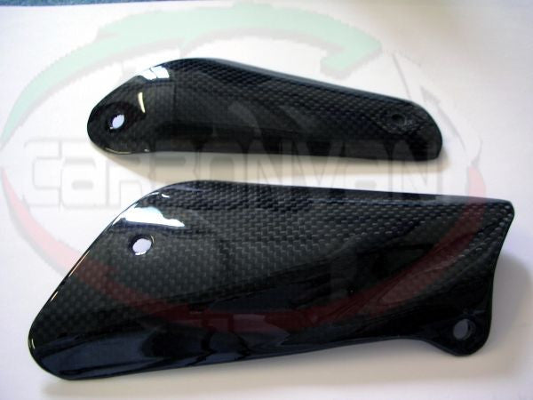 CARBONVANI - MV AGUSTA BRUTALE CARBON FIBER LOWER AND UPPER EXHAUST GUARD (2006-09)