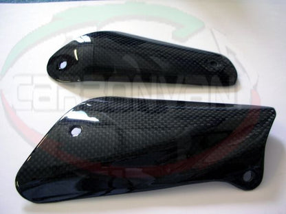 CARBONVANI - MV AGUSTA BRUTALE CARBON FIBER LOWER AND UPPER EXHAUST GUARD (2006-09)