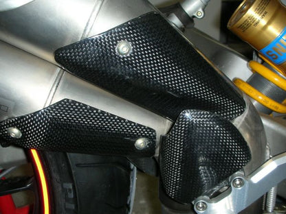 CARBONVANI - MV AGUSTA BRUTALE CARBON FIBER LOWER AND UPPER EXHAUST GUARD (2006-09)
