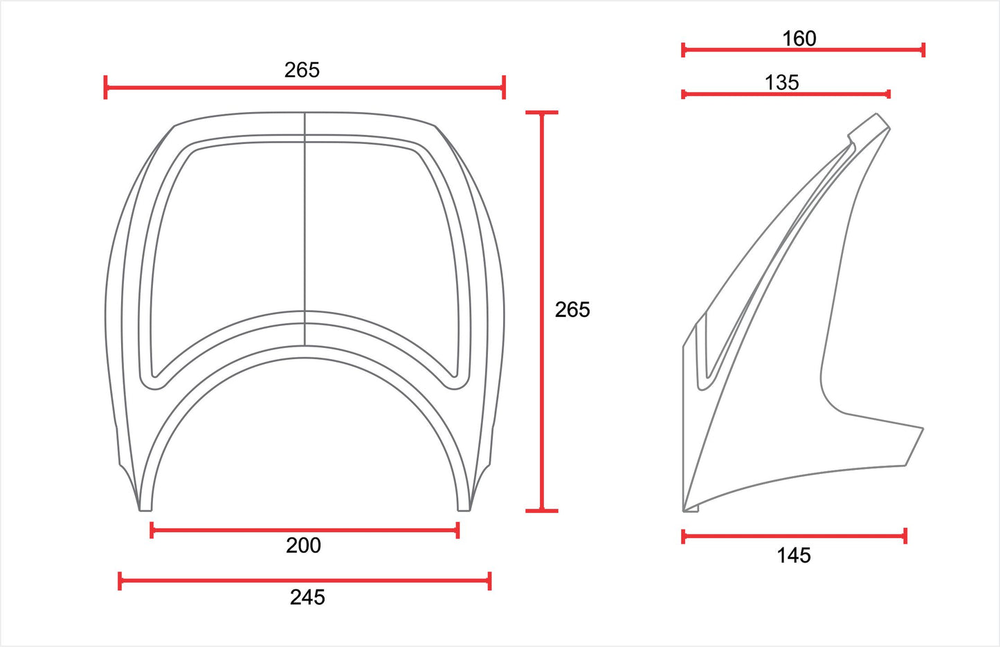 C-Racer Universal Front Mask No10 - MCR10